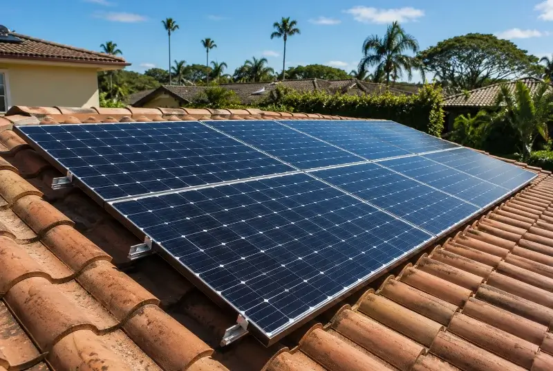 Installation de panneaux solaires à l'Isle-sur-la-Sorgue